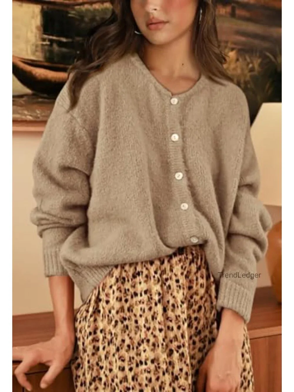 Chunky Ribbed Knit Cardigan Sweater for Women Long Sleeve Open Front Casual